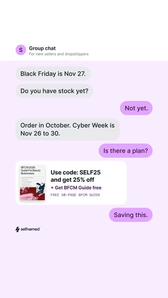 25% off everything. Code: SELF25.