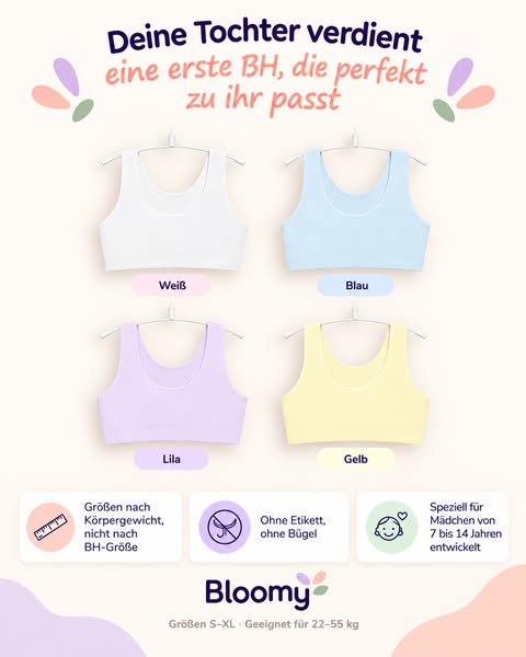 Ihr erster BH. Einfach bequem.