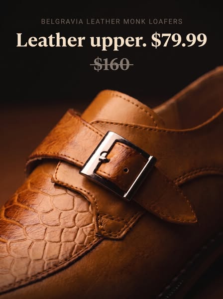 Belgravia Leather Monk Loafers