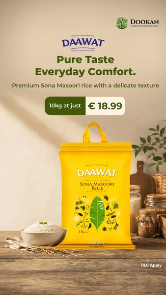 10kg Daawat Rice for Only €18.99!