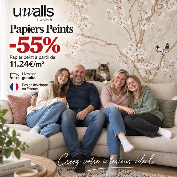‼ –40 % DE REMISE‼ PAPIERS PEINTS (€13)
