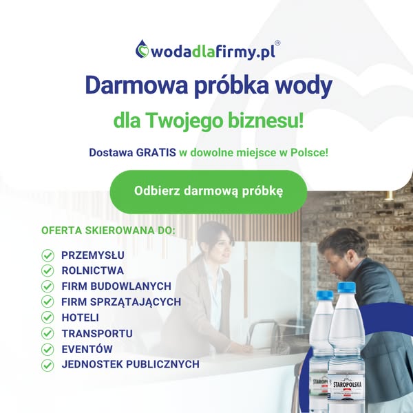 Odbierz darmowe próbki wody dla firm