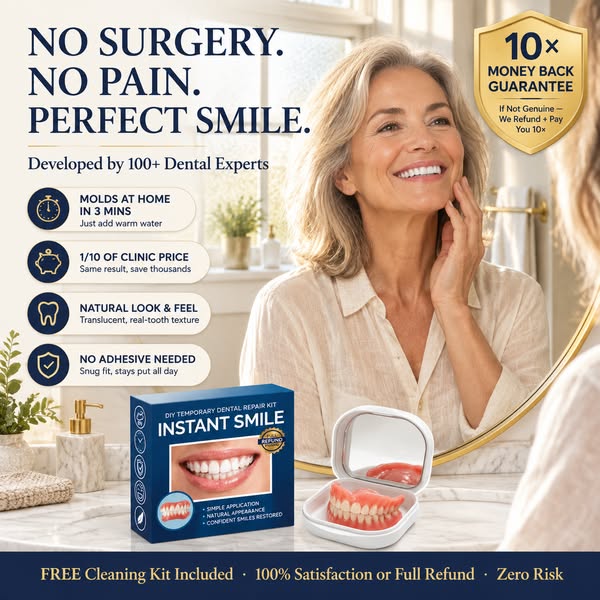 No Messy Glue! Hypoallergenic & Custom-Fit for Sensitive Gums