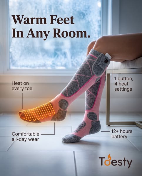 50% Off Launch Price | Toesty Heated Socks