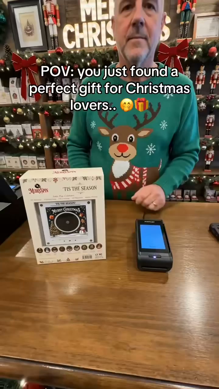 Christmas Vinyl Music Box