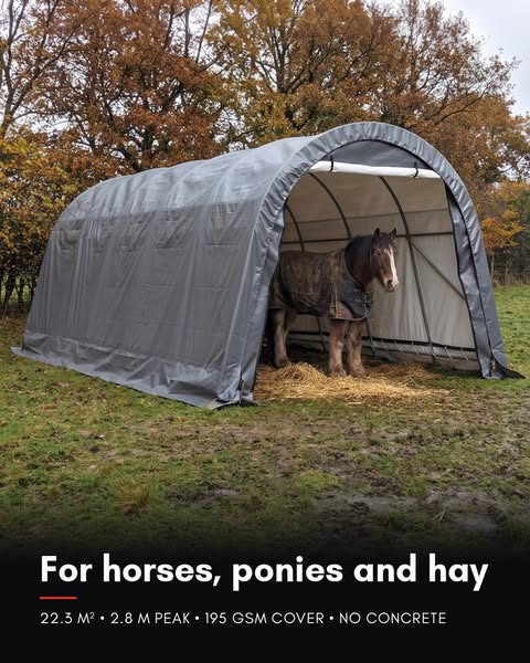 Mobile Field Shelter for Horses 20 x 12 ft