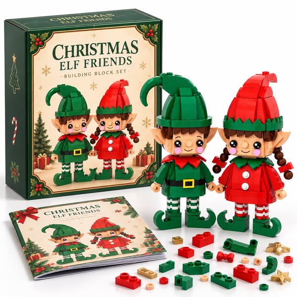 2026 CHRISTMAS LIMITED EDITION--Christmas Elf Friends Building Block Set