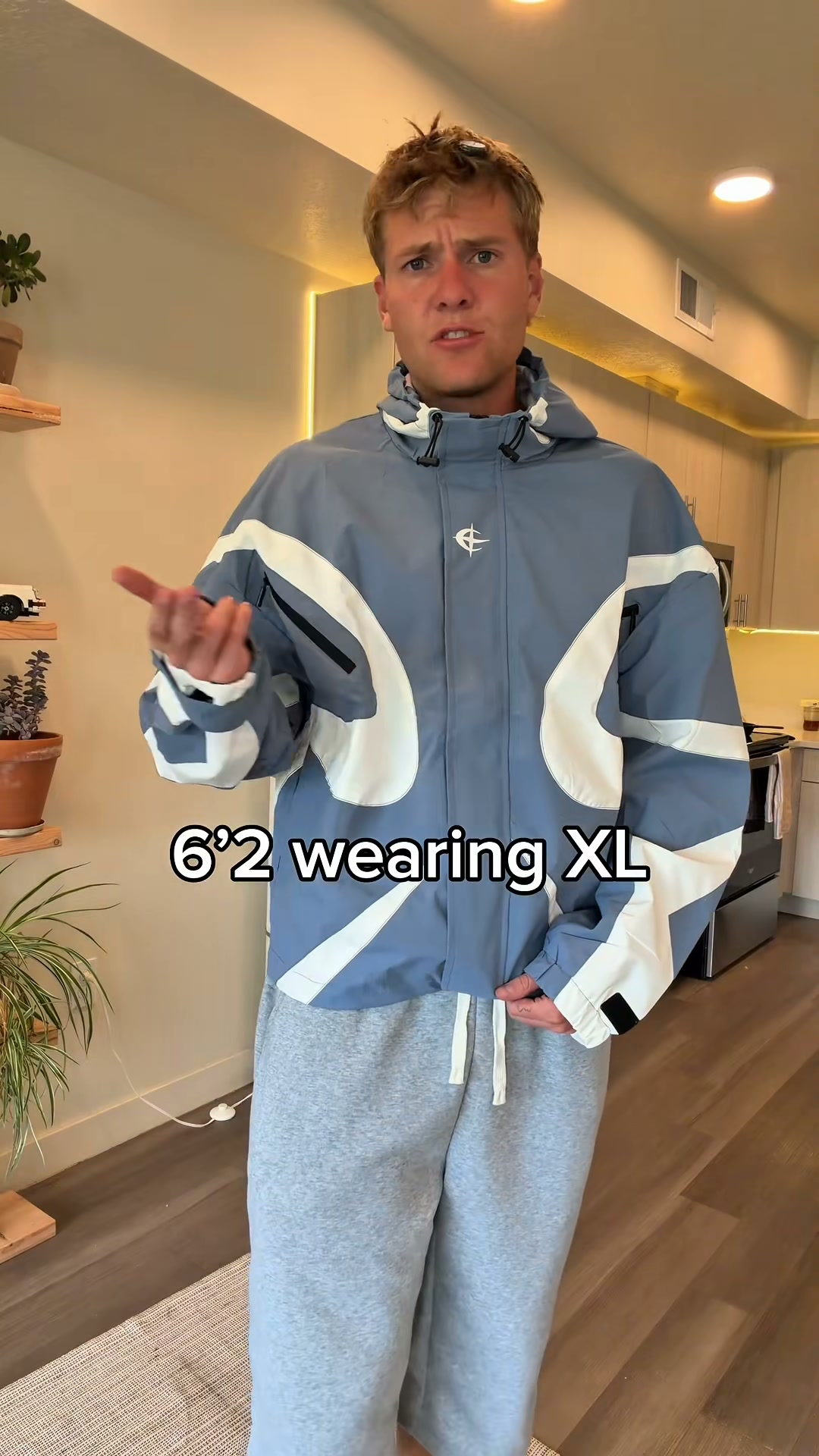 Menswear Stylish Futuristic Techwear Windbreaker Coat
