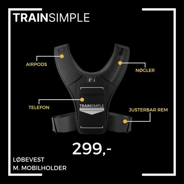 Trainsimples løbevest