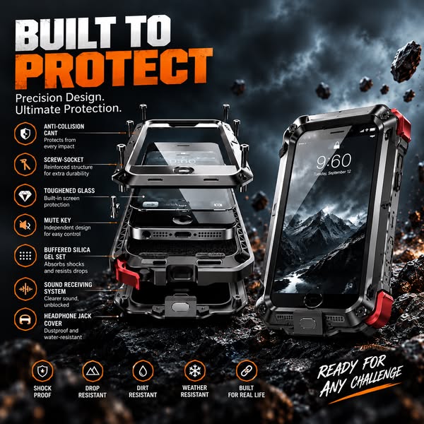 Extreme Heavy-Duty Metal Tactical Case with Screw-Lock Protection
