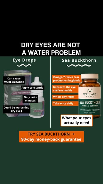 Dry eyes need more than just eye drops