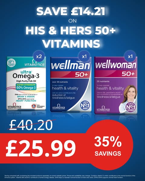 Save 35% On 50+ Vitamins Bundle