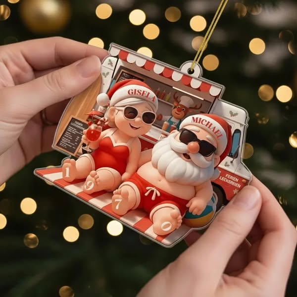 Weihnachten? Lieber am Strand! Personalisieren Sie Ihr Ornament
