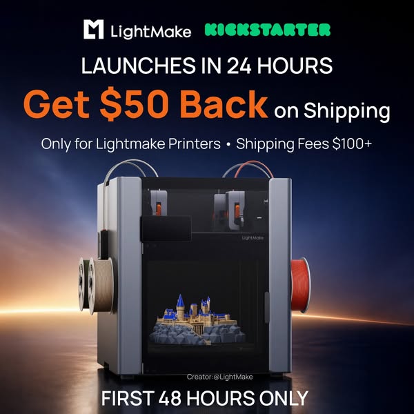 The World's First Independent 4-Head 3D Printer Powered by Linear Motors