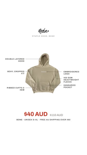 63% OFF STAPLE HOOD