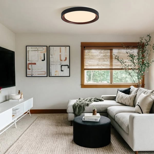 Sleek Walnut Design | Low Ceiling Friendly