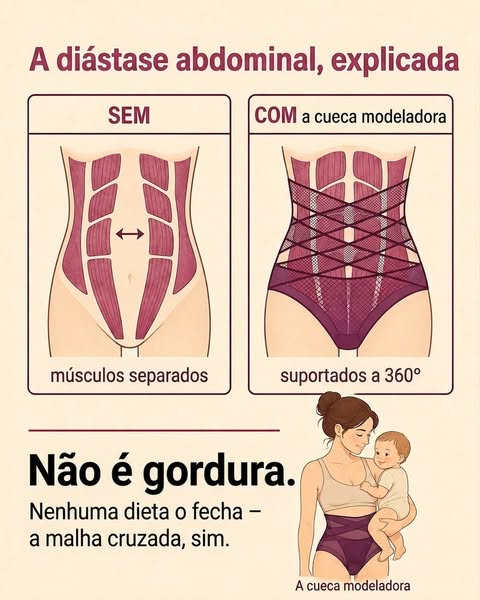 Não é gordura. É um afastamento.