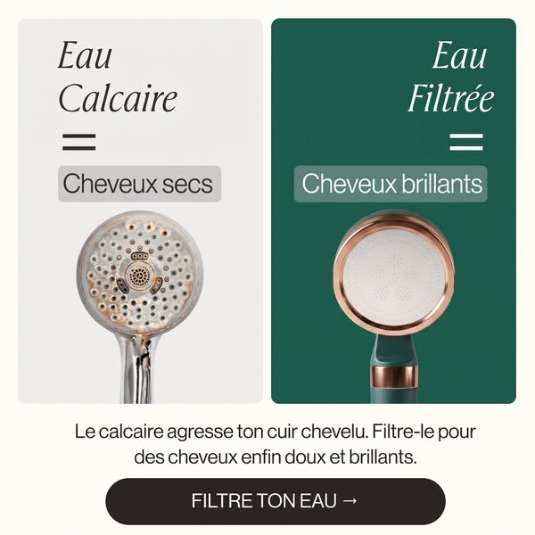 Pommeau de douche à double filtration