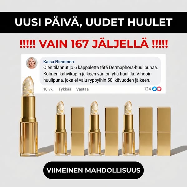 Yksi huulipuna. Sinun sävysi.