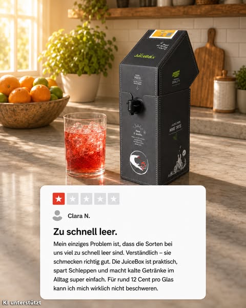 Nur 0,12€ pro Glas