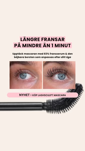 Tubing-mascara med 83% fransserum