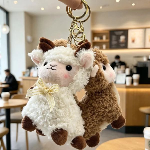 Fluffy Little Sheep Keychain