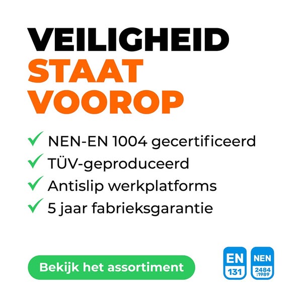 Rolsteigers voor iedere werkhoogte