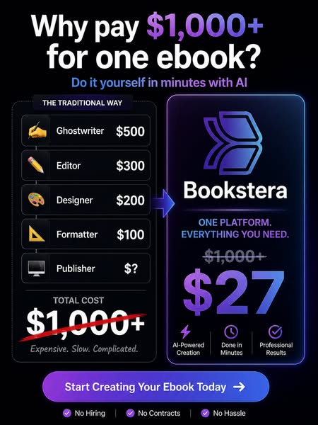 Bookstera — Create, Publish & Narrate Books with AI