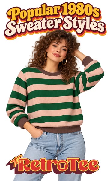 Vintage Striped Sweater - Retro Cozy Classic Styles
