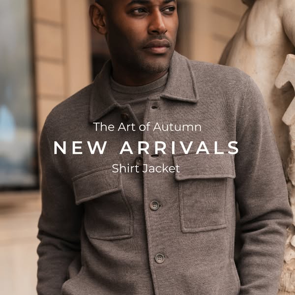 Stickad Overshirt Brun