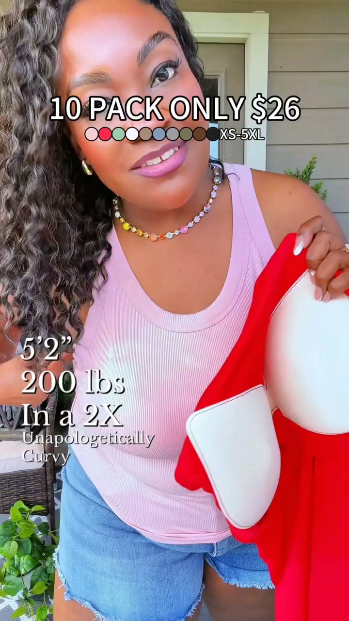 Everyday Basic Ribbed Built-in Bra Tank