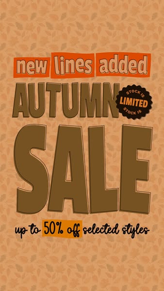 Autumn Sale Now On!