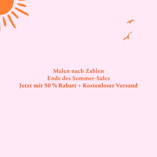 DIY Malen nach Zahlen | Leinwand für Erwachsene und Kinder