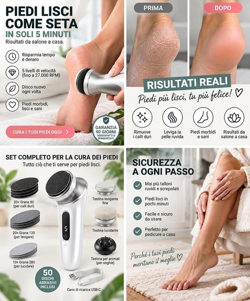 Talloni lisci senza uscire di casa