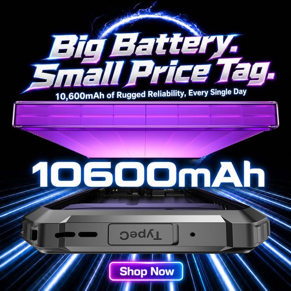 OUKITEL G7 - 10,600mAh Rugged
