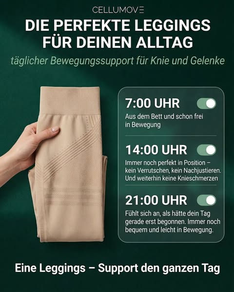 Gib deinen Knien die Unterstützung, die sie verdienen