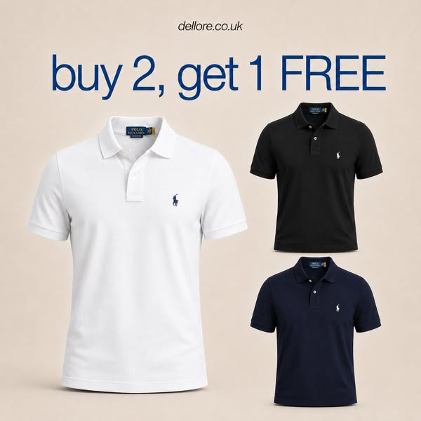 Buy 2 Polos, Get 1 FREE