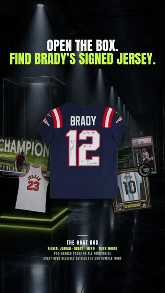 Jordan. Brady. Messi. Tiger. $25 a box.