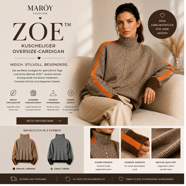 Zoe™ | Ihr neuer Lieblingspullover