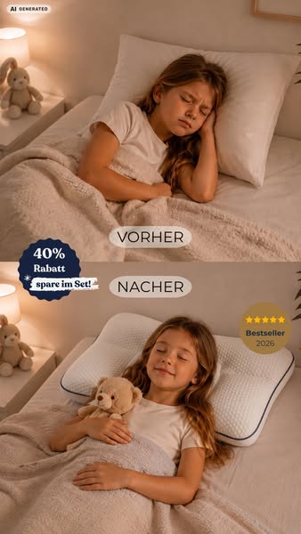 CloudRest™ Ergonomisches Kinderkissen