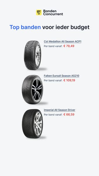 Tot 30% goedkopere autobanden