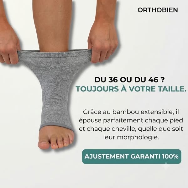 Soulagez la neuropathie, les gonflements et les douleurs du pied avec nos chaussettes de compression en bambou.