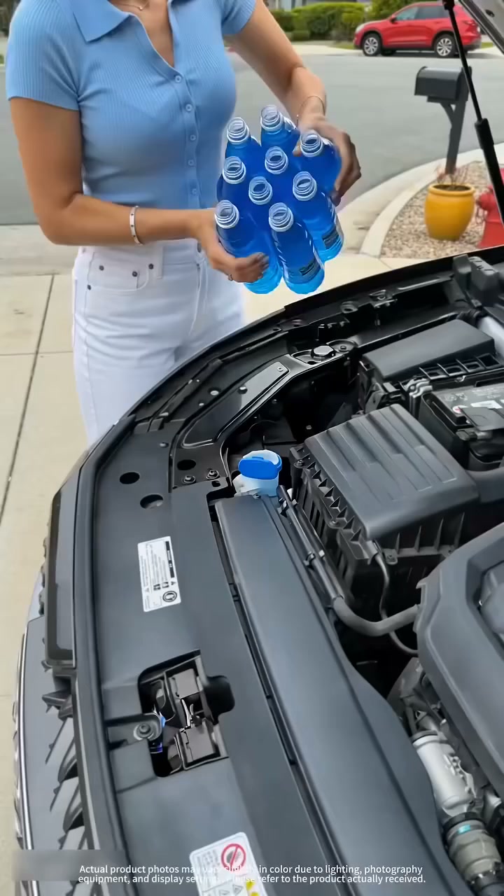 You've been overpaying for washer fluid. $22.99 makes 52.5 gallons — that's 52 bottles of the blue stuff for the price of one.