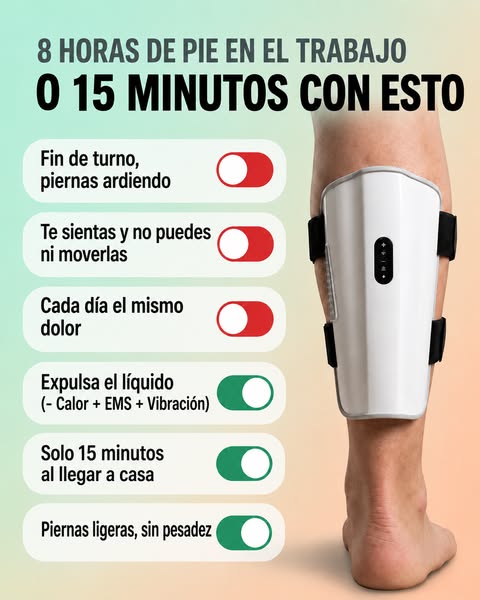 8 Horas de Pie: Piernas Ligeras en 15 Min