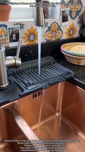 Less Water. Less Wiping. Cleaner Sink.