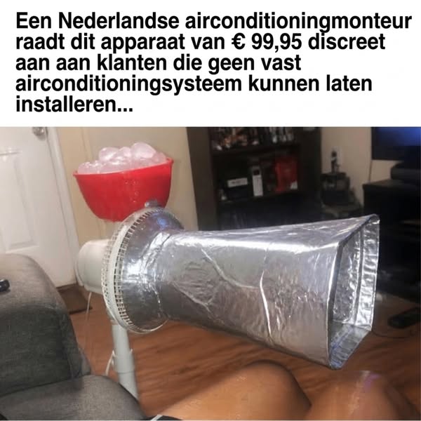Je ventilator is niet te zwak. Hij doet gewoon de verkeerde taak.