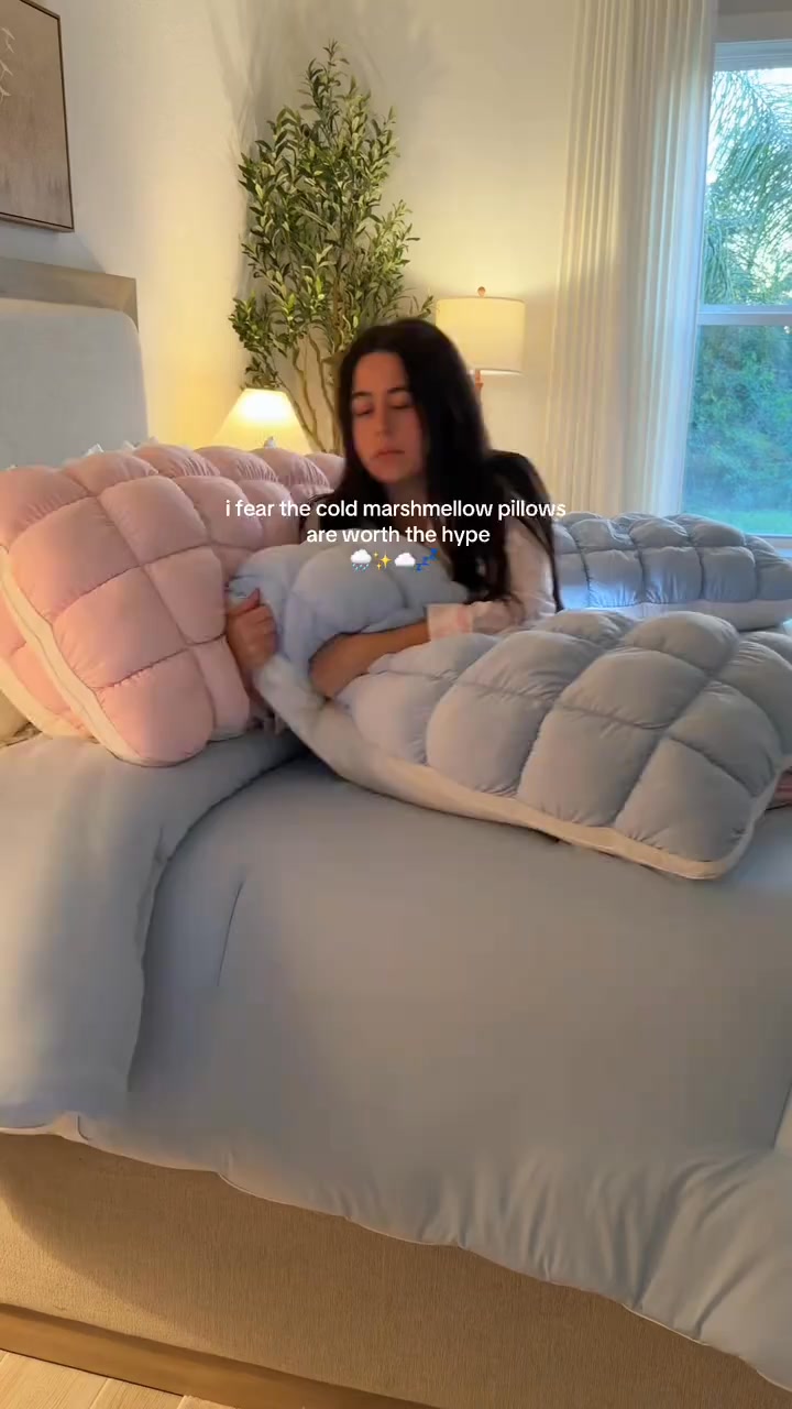 Mellow Puff Pillow | Quilted Cloud-Loft Design for Side, Back & Stomach Sleepers