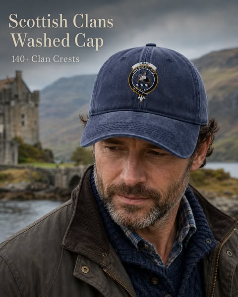 The Scottish Clans Washed Cap Collection — 140+ Crests