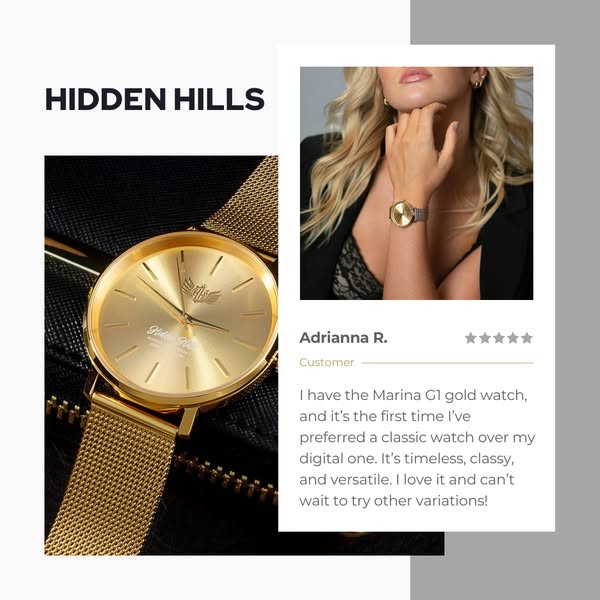 Anúncio de Hidden Hills Watch Co.