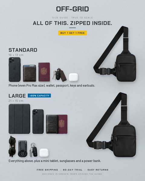 Buy One Sling Bag, Get One FREE